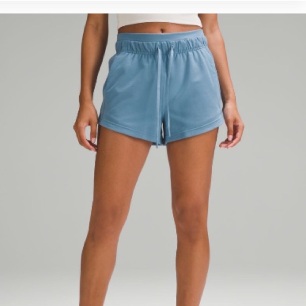 Lululemon Inner Glow High Rise Shorts - Utility Blue - Size 12